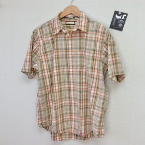 Men's G.H. Bass & Co Short Sleeve Plaid Button-Dwn